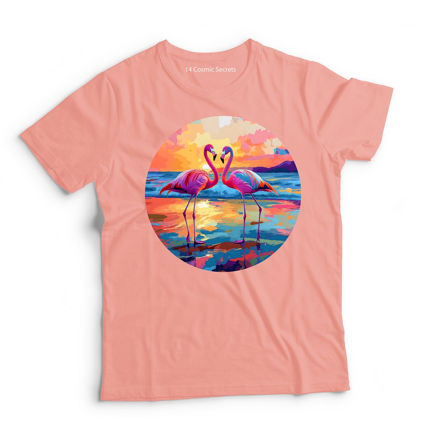 Flamingo T-Shirt for Women Cotton Regal Caribbean