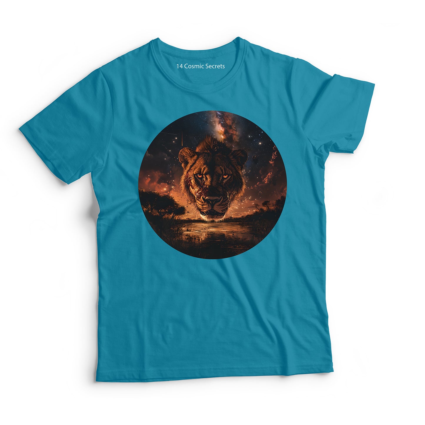 Lion T-Shirt for Men Cotton Proud Mane