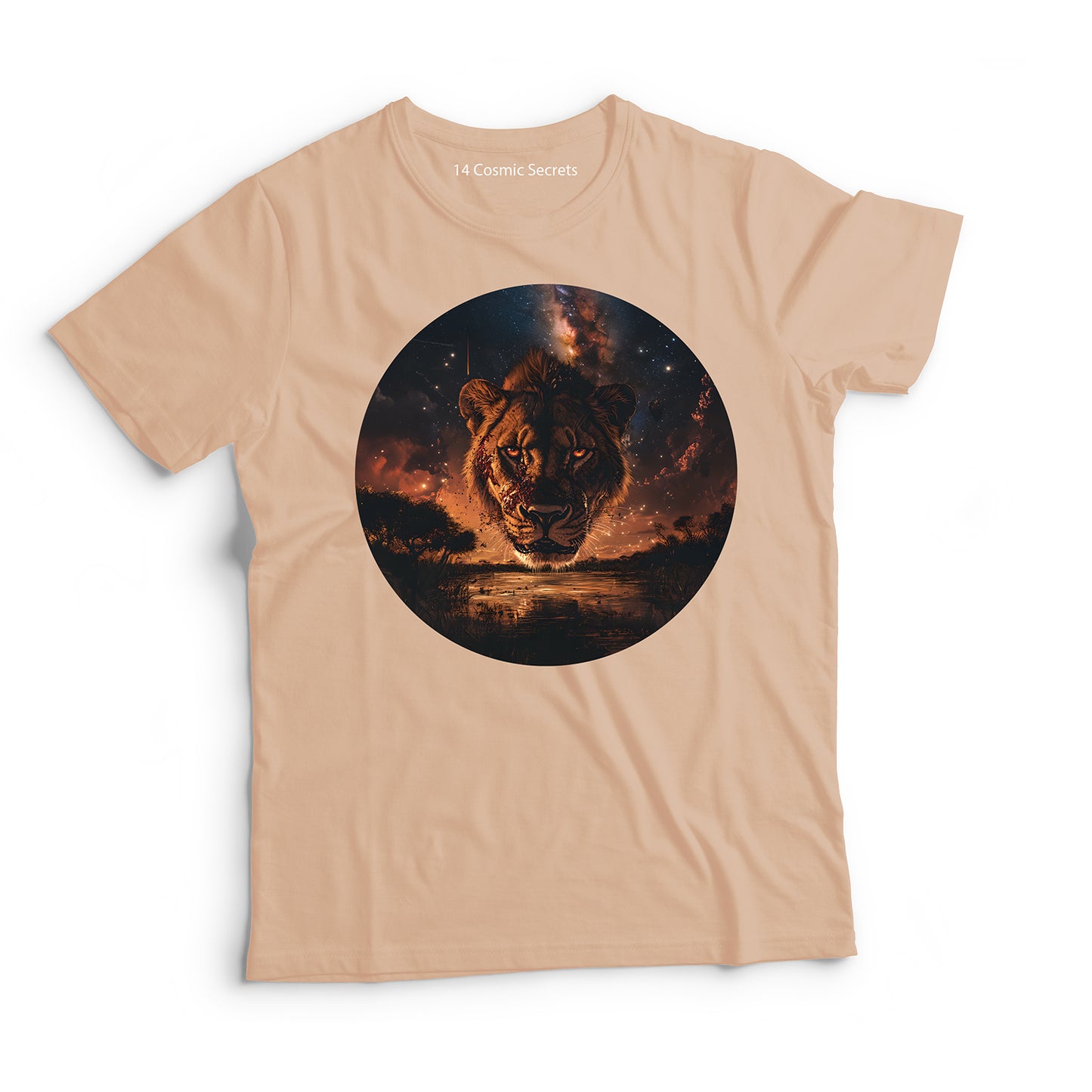 Lion T-Shirt for Men Cotton Proud Mane