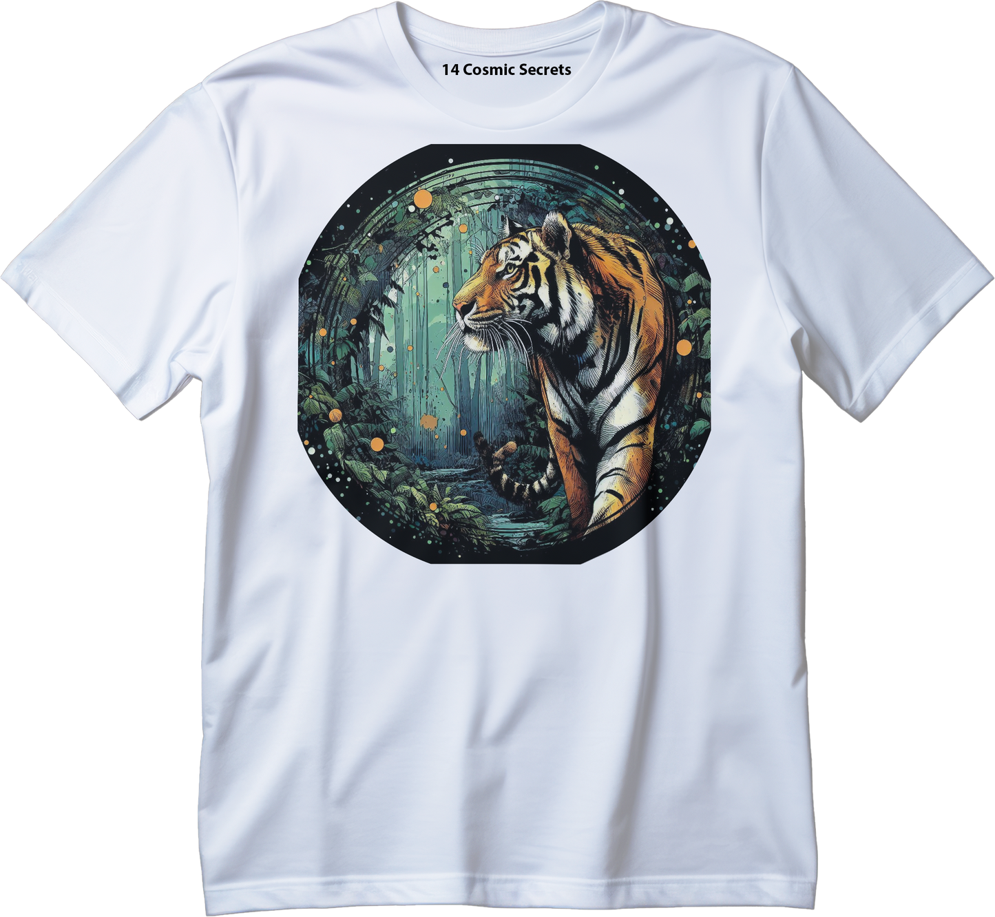 Tiger's Regal Style Graphic Printed T-Shirt  Cotton T-Shirt Magnificence of India T-Shirt