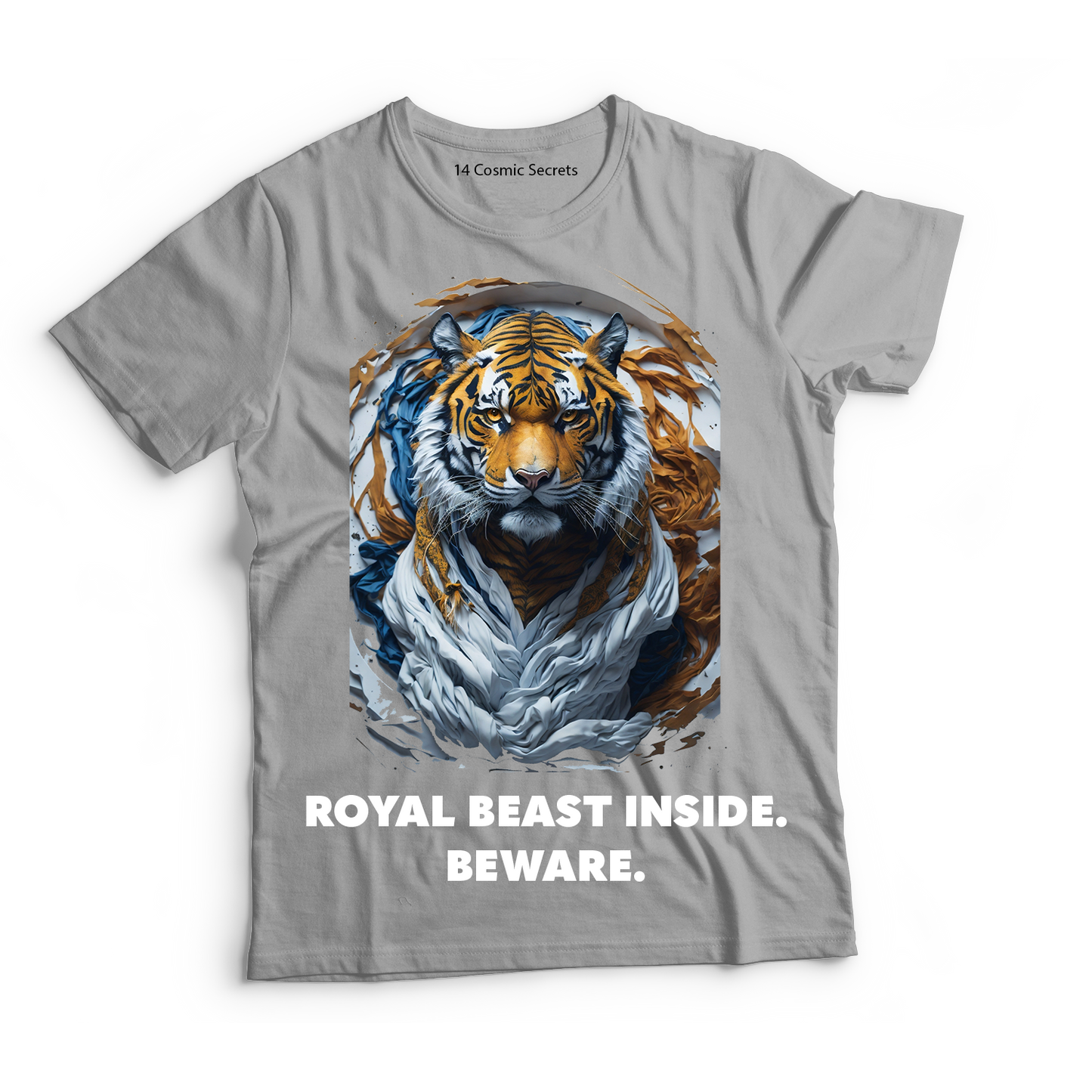 Royal Tiger Inside. Beware. Graphic Printed T-Shirt  Cotton T-Shirt Magnificence of India T-Shirt