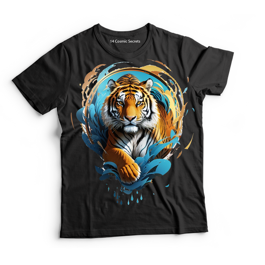 Royal Bengal Majesty Tee Graphic Printed T-Shirt  Cotton T-Shirt Magnificence of India T-Shirt