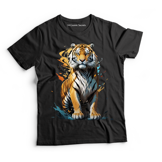 Jungle Monarch T-Shirt Graphic Printed T-Shirt  Cotton T-Shirt Magnificence of India T-Shirt 🐯🐯🐯🐯🐯