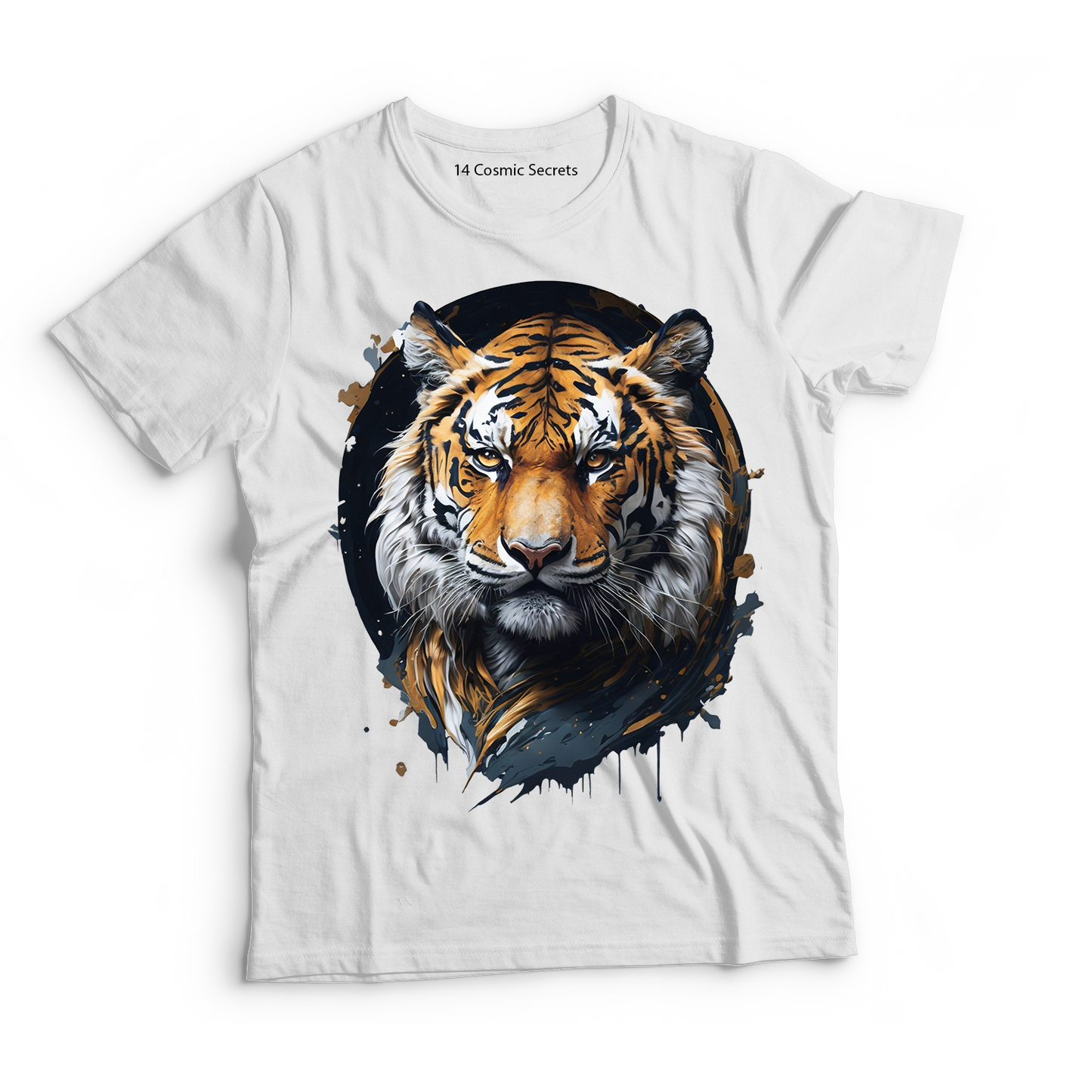 Majestic Tiger Emblem Shirt Graphic Printed T-Shirt  Cotton T-Shirt Magnificence of India T-Shirt