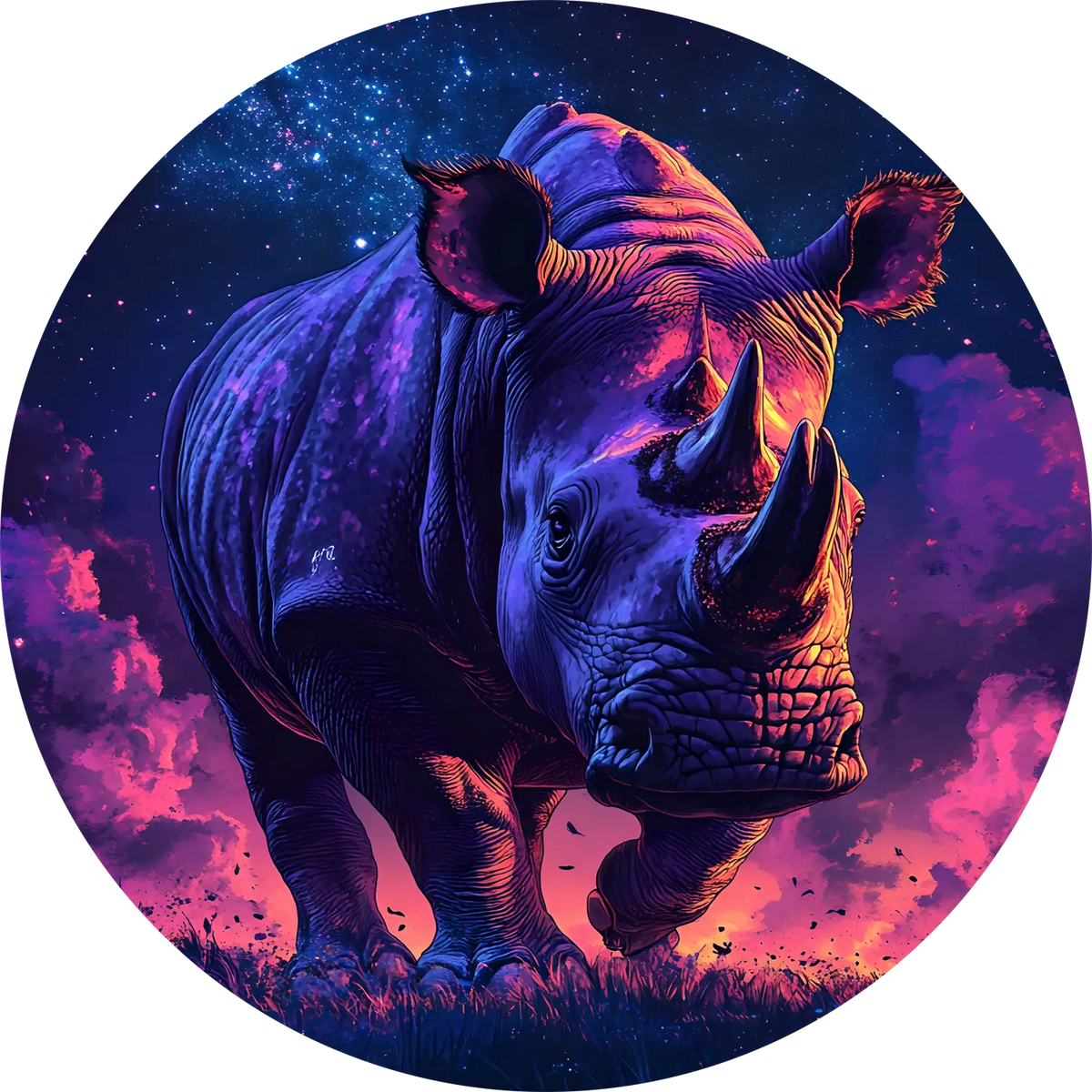 Cosmic Rhinoceros Rhino T-Shirt for Men Cotton Regal Indian â 14 Cosmic Secrets