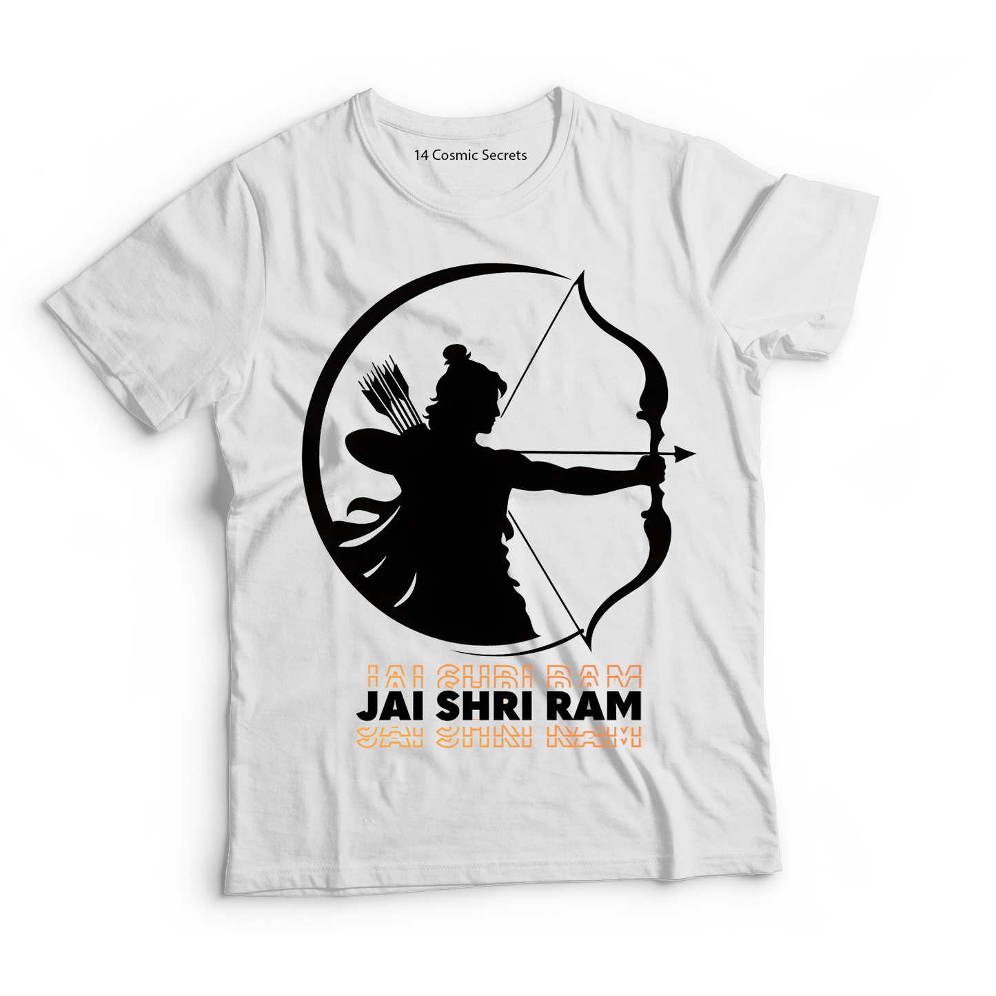 Devotee of Lord Shri Rama Graphic Printed T-Shirt for Men Cotton T-Shirt Original Super Heroes of India T-Shirt