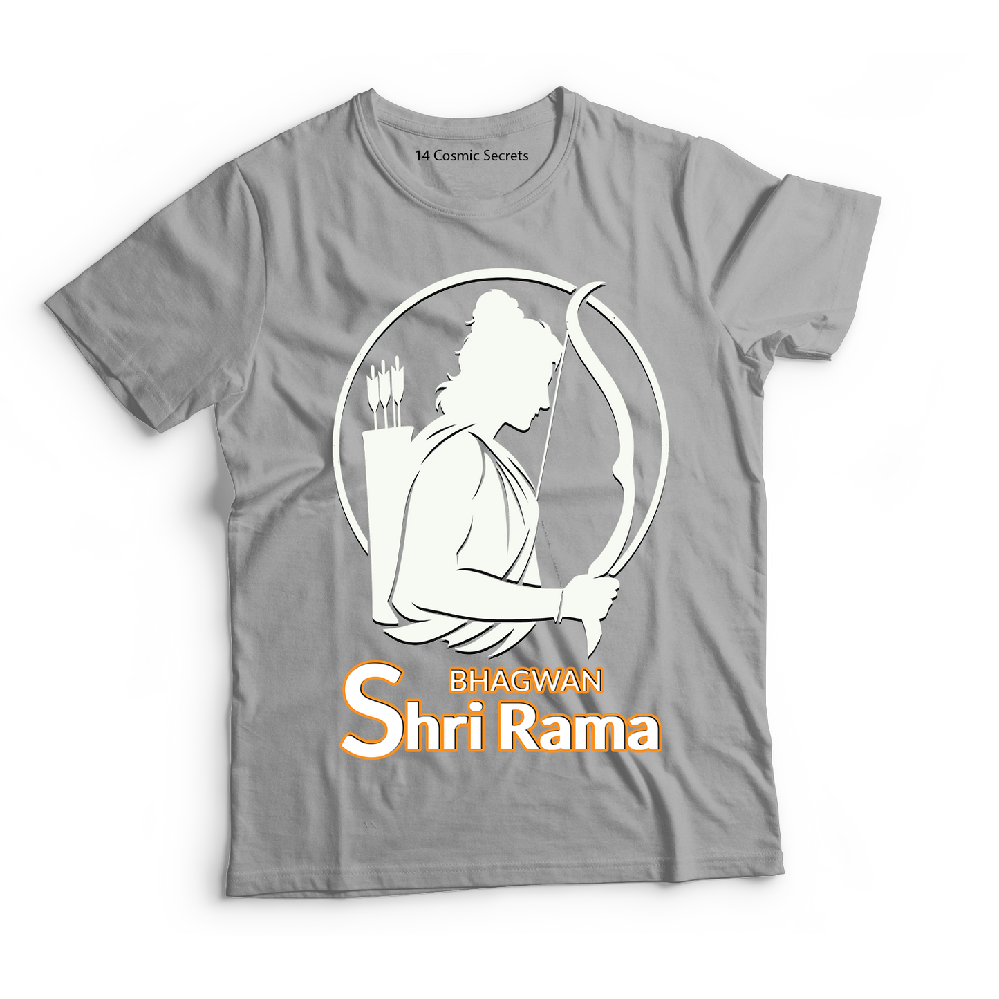 Rama's Blessings on Fabric Graphic Printed T-Shirt for Men Cotton T-Shirt Original Super Heroes of India T-Shirt