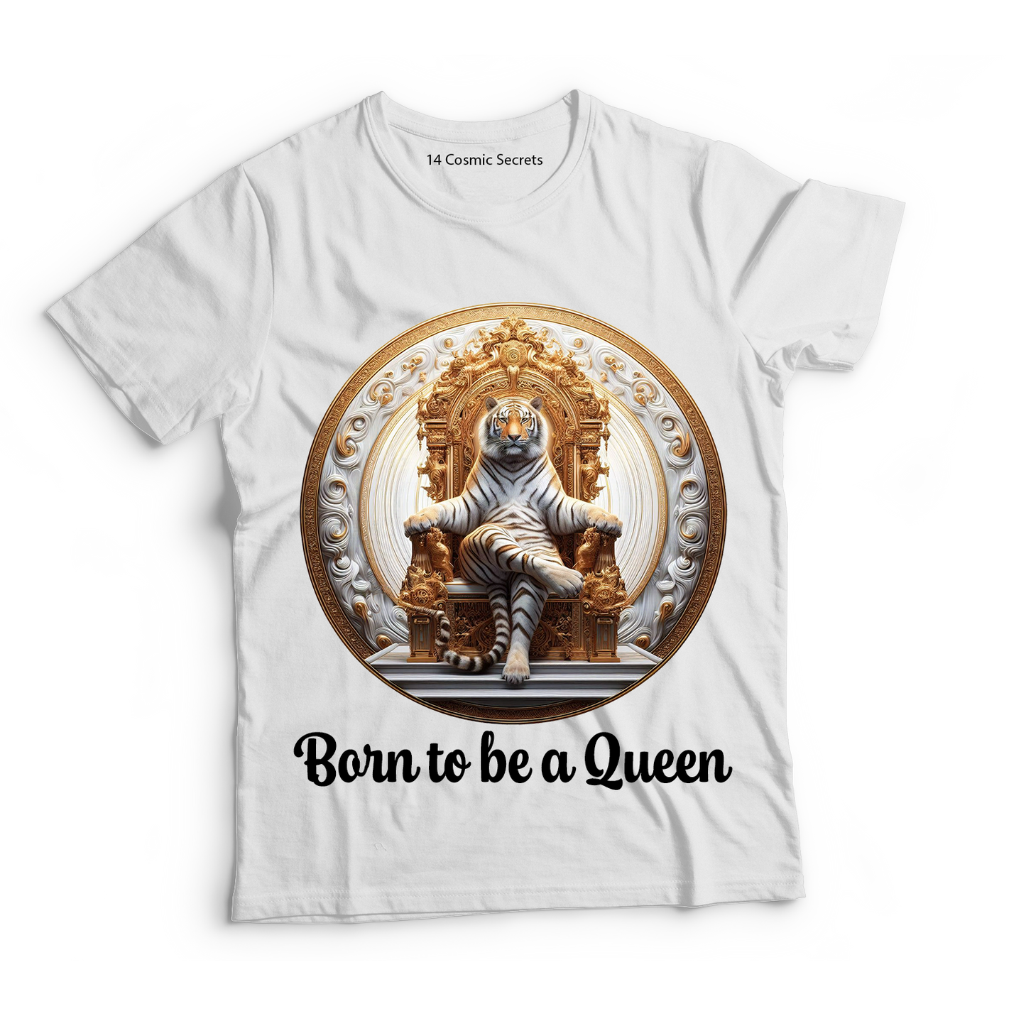 Bengal King of the Jungle Graphic Printed T-Shirt  Cotton T-Shirt Magnificence of India T-Shirt
