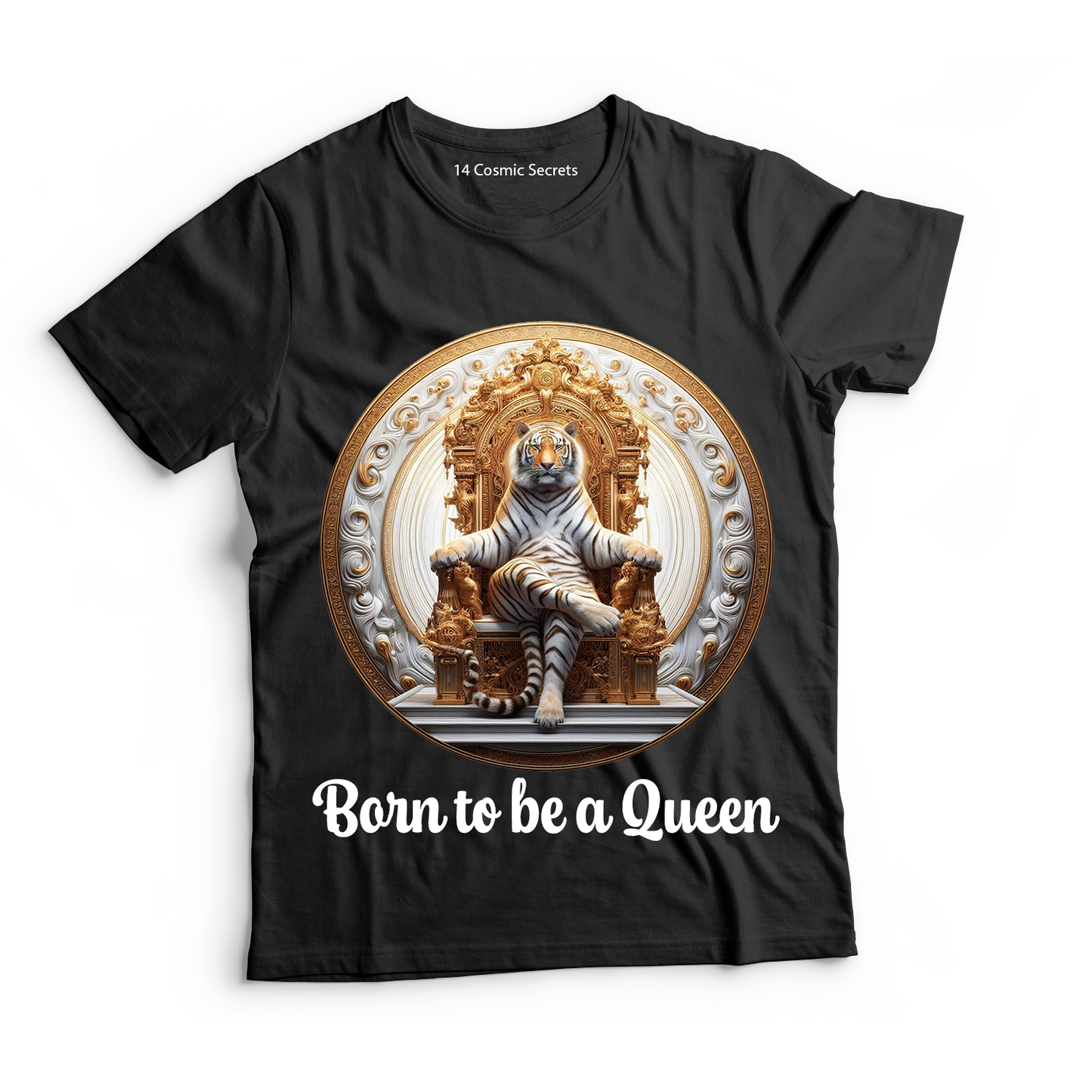 Bengal King of the Jungle Graphic Printed T-Shirt  Cotton T-Shirt Magnificence of India T-Shirt